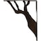 Ekena Millwork Damon Wrought Iron Bracket, (Triple center brace), Antiqued Bronze 2"W x 12"D x 15"H BKTM02X12X15TDAABZ - alternate 8